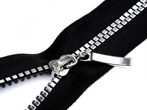 Kostěný zip No 5 délka 40 cm čtvercové zuby