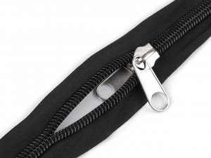 Zip stanový spirálový No 10 s oboustranným jezdcem délka 195 cm