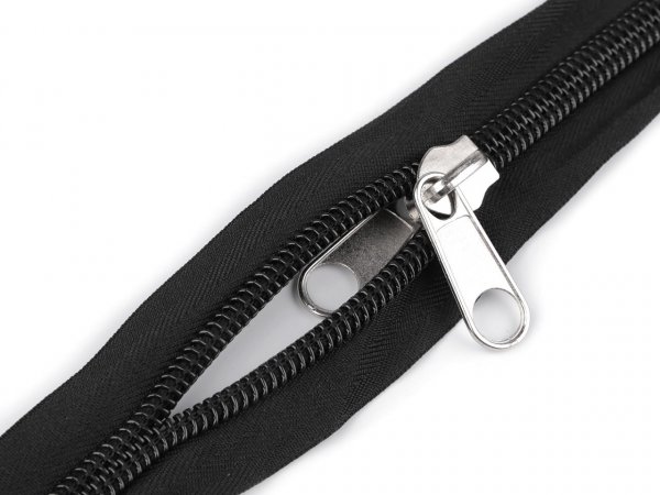 Zip stanový spirálový No 10 s oboustranným jezdcem délka 195 cm