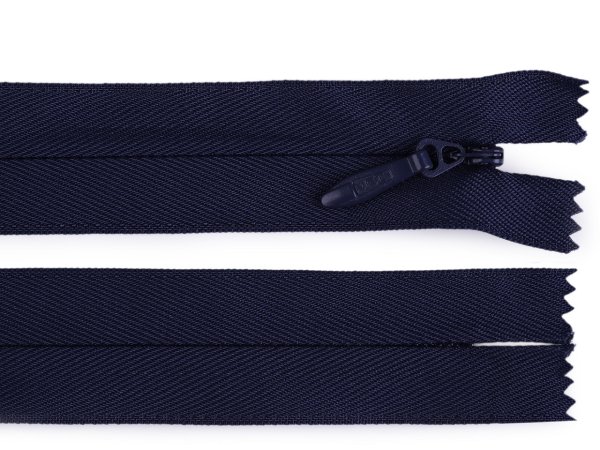 Spirálový zip skrytý No 5 délka 60 cm pevný