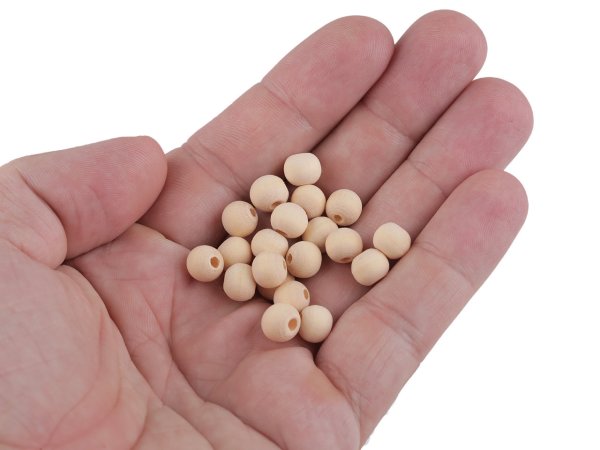 Dřevěné korálky nelakované Ø8 mm