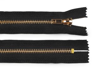 Kovový zip No 5 délka 10 cm (jeansový)