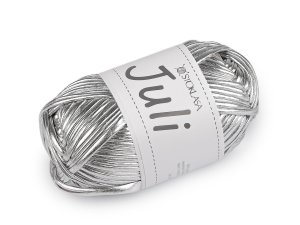 Pletací příze Juli metalická 100 g