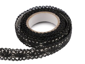 Samolepicí krajka šíře 15 mm metalická