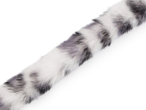 Všívací oděvní / dekorační kožešina kulatá, zvířecí vzor šíře 2,5 cm
