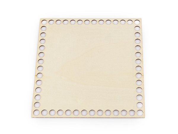 Dřevěné dno na háčkování / výrobu košíků 15x15 cm