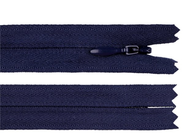 Spirálový zip skrytý YKK No 4 délka 60 cm