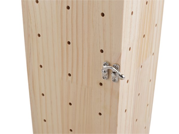 Dřevěný stojan na nitě otočný s úložným prostorem, výška 44 cm