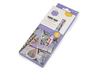 Barvy na textil sada 12 barev x 6 ml