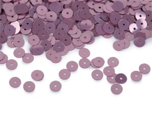 Flitry hladké Ø6 mm s metalickým efektem