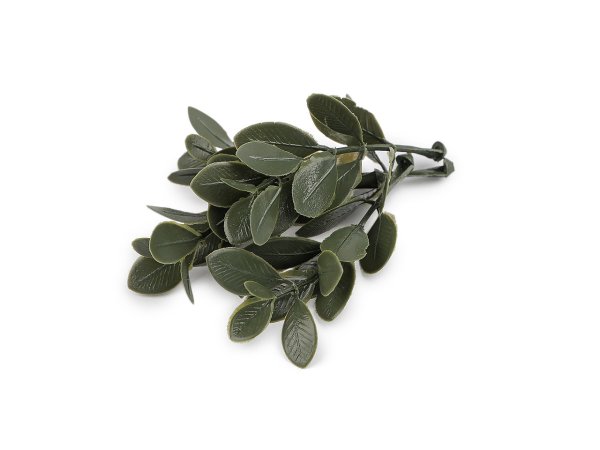 Umělá mini větvička buxus k aranžování a tvorbě voniček