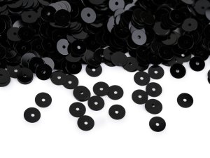 Flitry hladké Ø6 mm s metalickým efektem