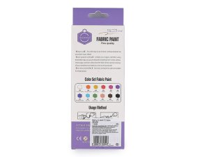 Barvy na textil sada 12 barev x 6 ml
