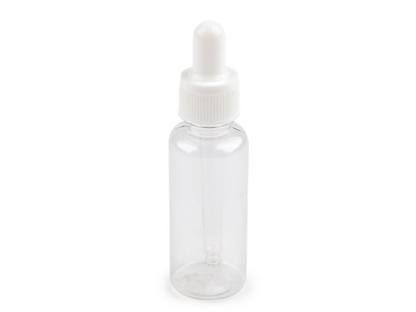 Plastová lahvička se skleněným kapátkem / pipetou 48 ml