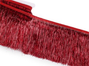 Třásně metalické husté šíře 15 cm