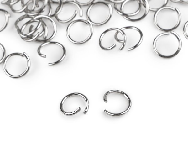 Kroužek spojovací Ø9; 10 mm z nerezové oceli k výrobě klíčenek