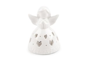 Porcelánový anděl svítící