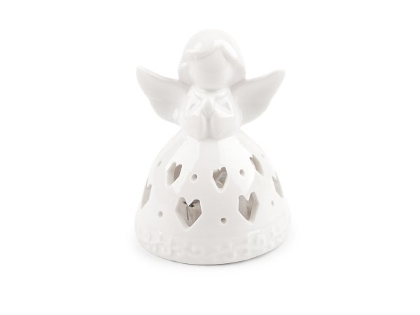 Porcelánový anděl svítící