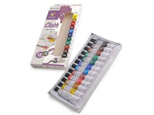 Barvy na textil sada 12 barev x 12 ml