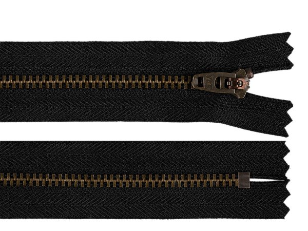 Kovový zip YKK No 4 délka 20 cm (jeansový)