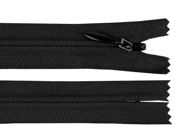 Spirálový zip skrytý YKK No 4 délka 55 cm