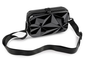 Dámská skořepinová kabelka / pouzdro crossbody s popruhem 18x11 cm