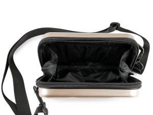 Dámská skořepinová kabelka / pouzdro crossbody s popruhem 18x11 cm
