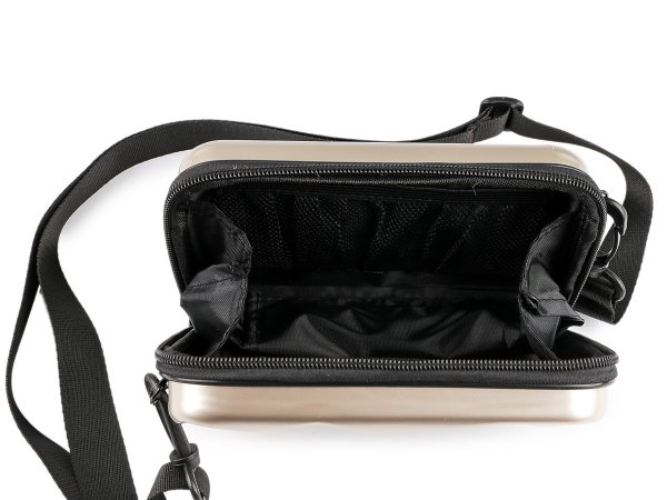 Dámská skořepinová kabelka / pouzdro crossbody s popruhem 18x11 cm