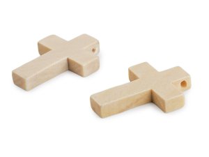 Přívěsek dřevěný křížek 22x33 mm