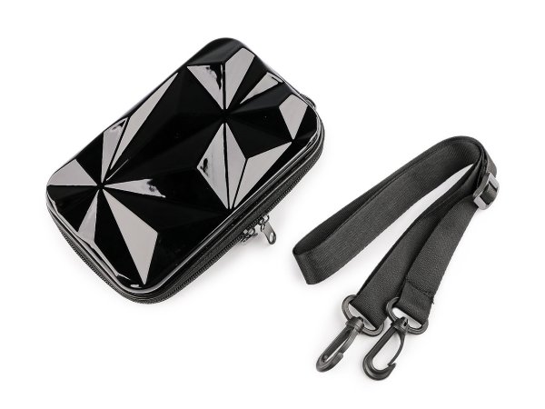 Dámská skořepinová kabelka / pouzdro crossbody s popruhem 18x11 cm