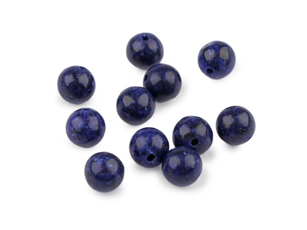 Lapis lazuli dobarvený, minerální korálky Ø8 mm