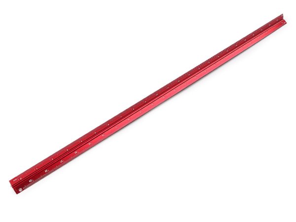 Trojhranné hliníkové pravítko délka 60 cm