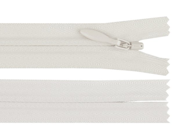 Spirálový zip skrytý YKK No 4 délka 55 cm