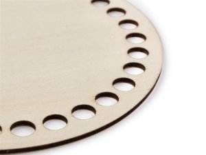 Dřevěné dno na háčkování / výrobu košíků Ø15 cm