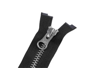 Zip kovový YKK No 5 dělitelný 2 jezdce / dvoucestný 90 cm na kožené bundy