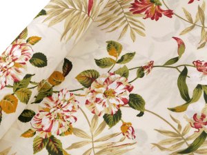 Bavlněná látka / plátno květy