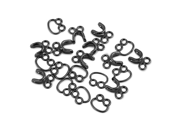 Designové kovové zapínání / háček a očko 12x18 mm