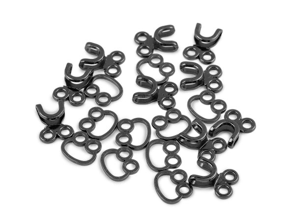 Designové kovové zapínání / háček a očko 15x23 mm