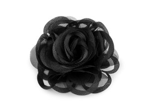 Brož organzový květ Ø9 cm