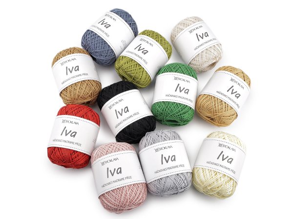 Háčkovací příze macrame Iva na tašky 75 g