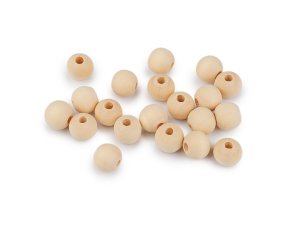 Dřevěné korálky nelakované Ø10 mm