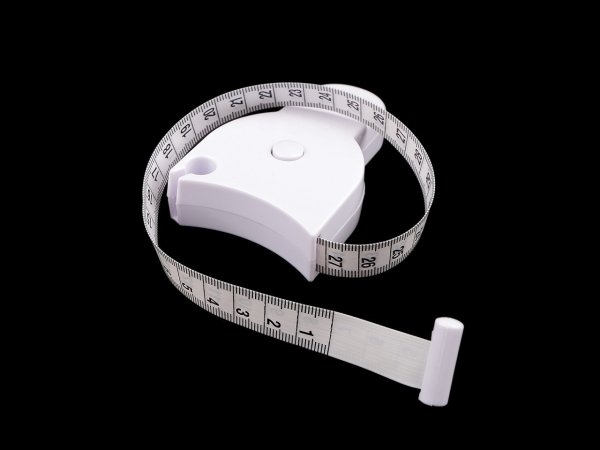 Oboustranný svinovací metr na měření obvodu 150 cm