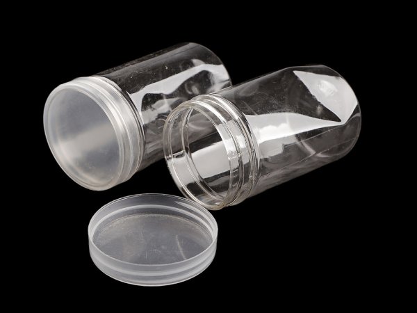 Plastová tuba se šroubovacím víkem Ø5,6 cm 2. jakost