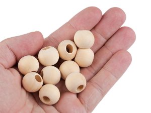 Dřevěné korálky nelakované Ø18 mm