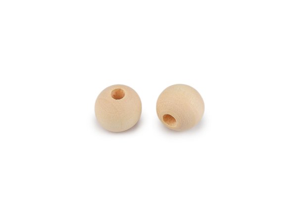 Dřevěné korálky nelakované Ø10 mm