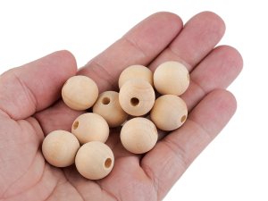 Dřevěné korálky nelakované Ø18 mm