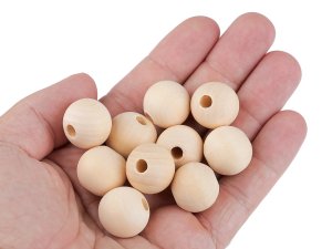 Dřevěné korálky nelakované Ø20 mm