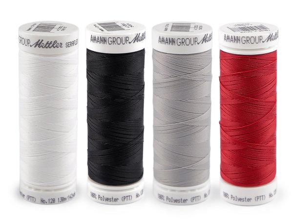 Sada polyesterových elastických nití Seraflex 4x130 m