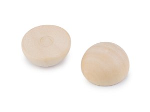 Dřevěné polokoule bez dírek Ø30 mm