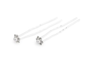 Štrasová vlásenka Ø9; 10 mm sada 4 ks